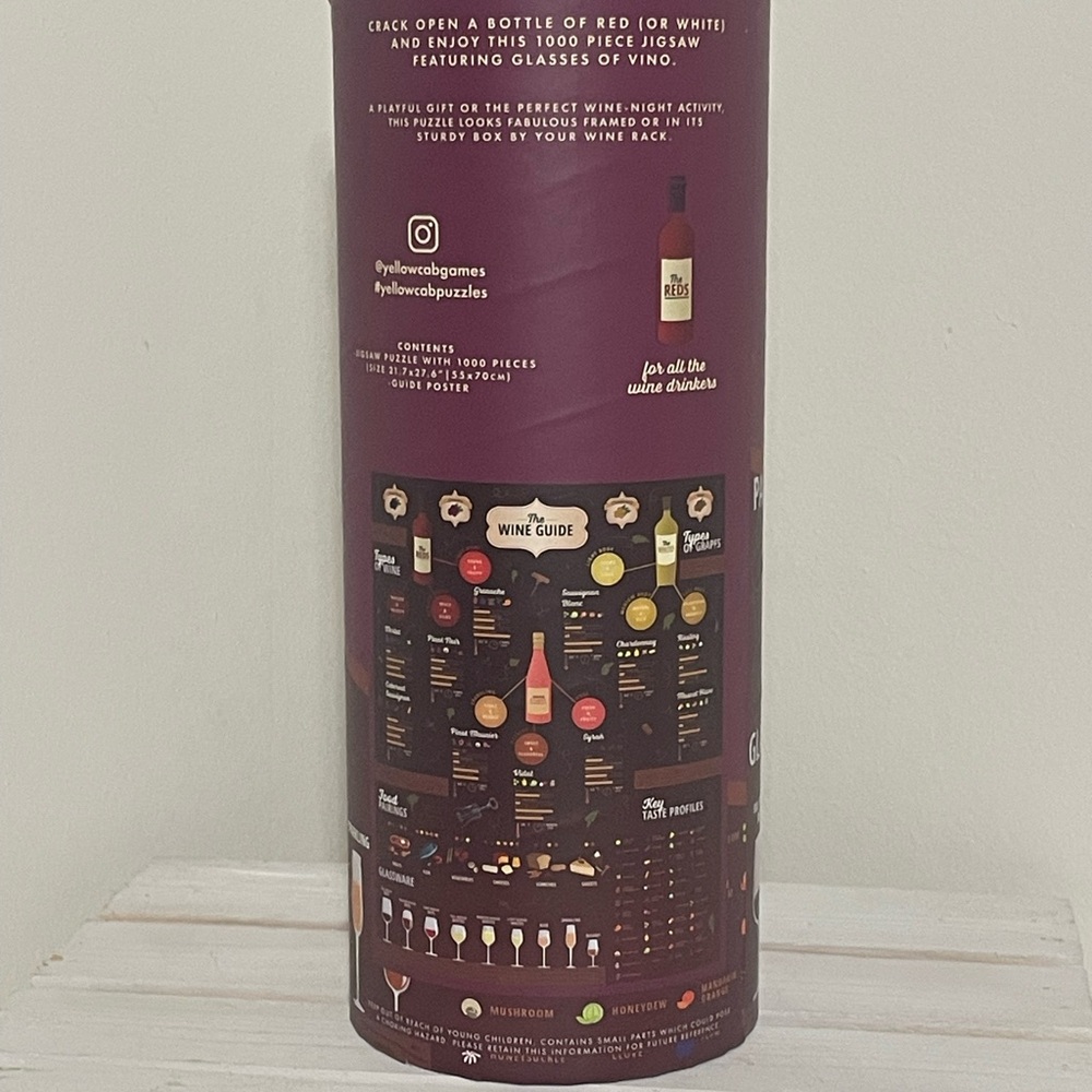**SALE** Wine Guide Jigsaw Puzzle by Yellow Cab 1000 pieces. - Picture 3 of 6